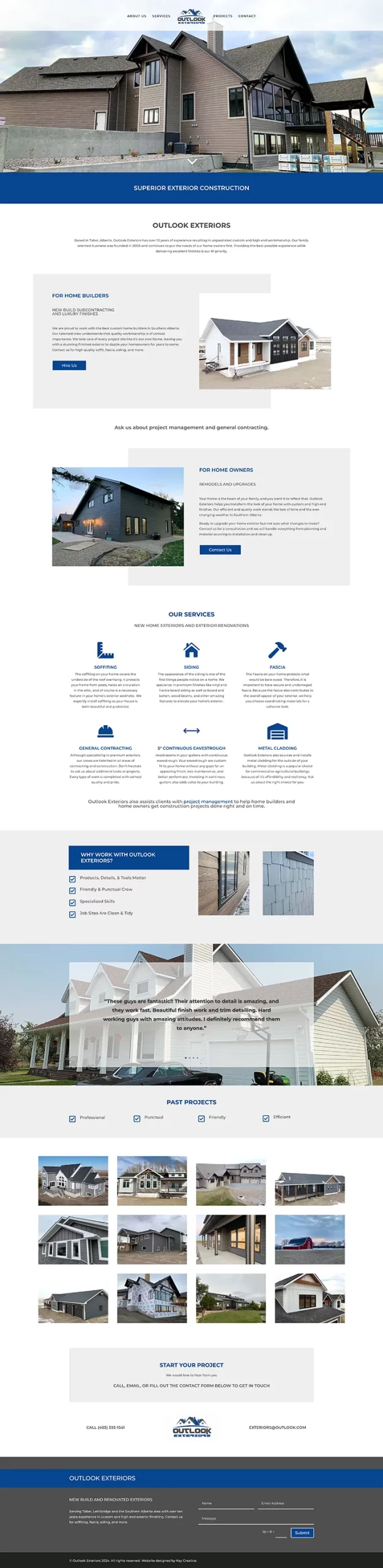 One page website